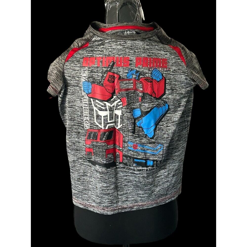 Transformers Boys Optimus Prime Jumping Bean Size 12 Short Sleeve T-Shirt